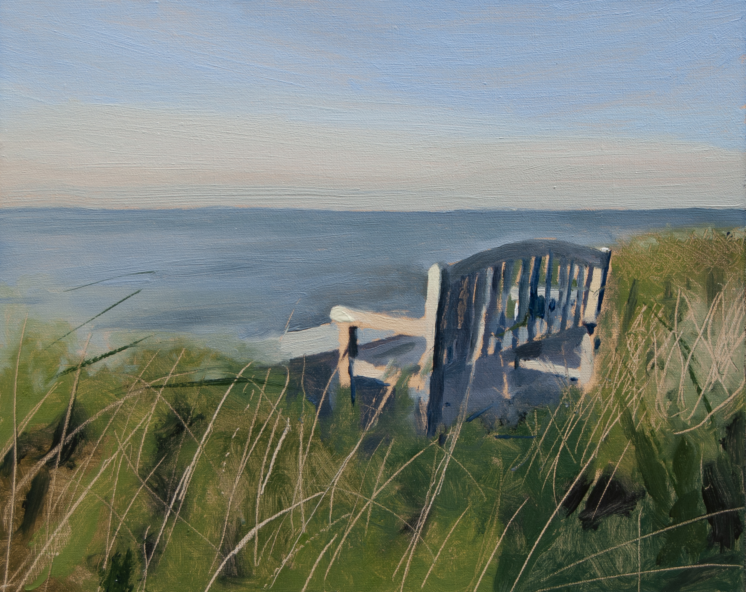 Bench — Oil on Canvas